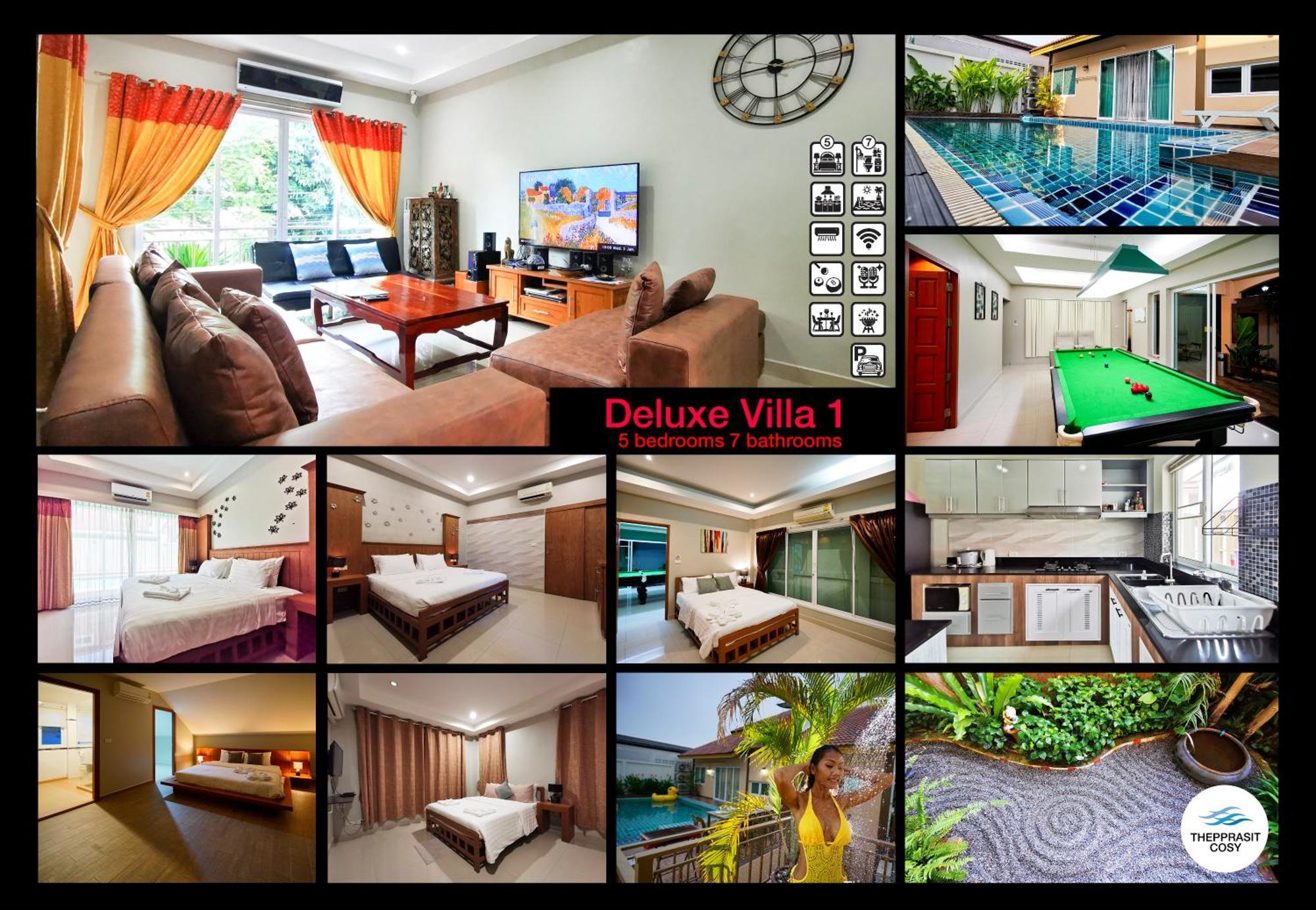 Villa Thepprasit Cosy Jomtien Beach Esterno foto